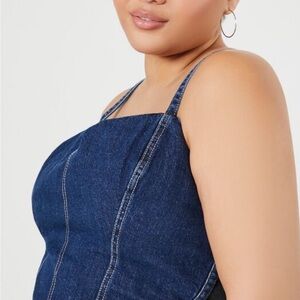 Denim Corset Top